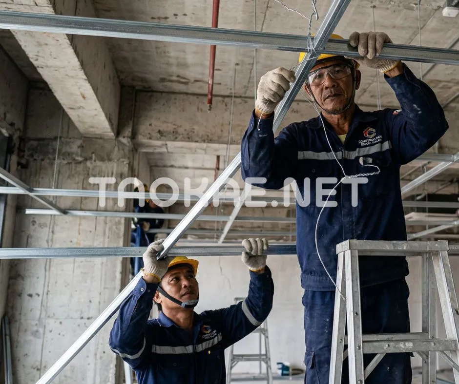 ลวดชุบสังกะสี-งานฝ้า T-Bar