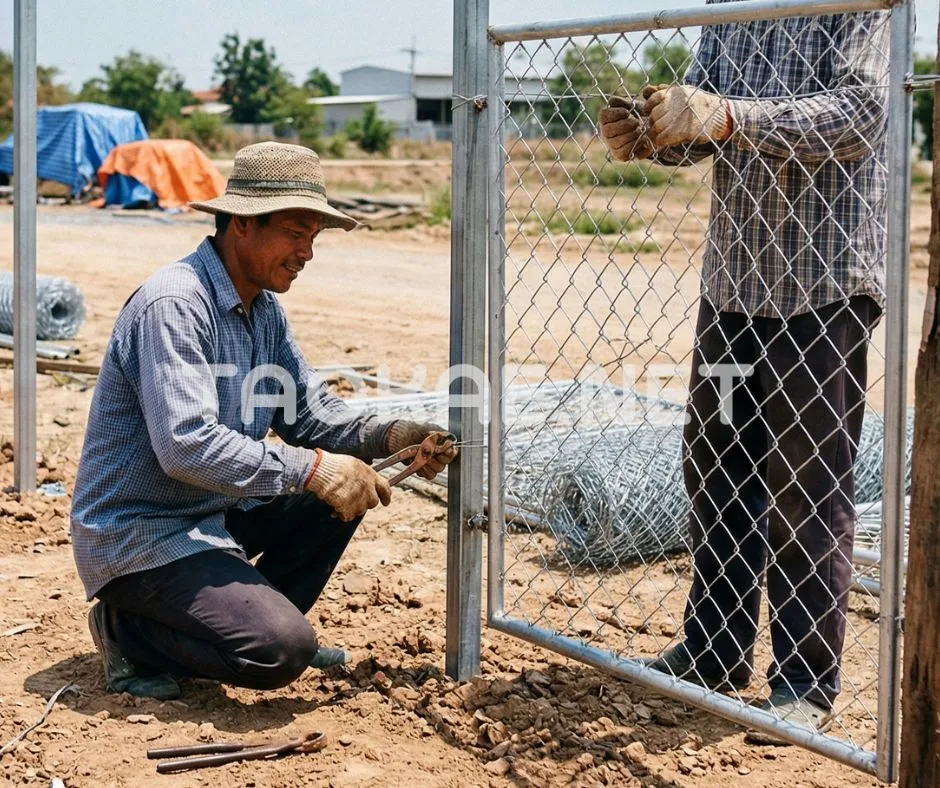 ลวดชุบสังกะสี-ทำรั้วชั่วคราว