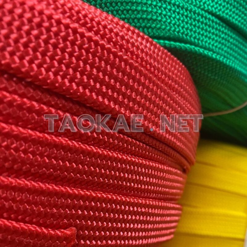 เชือกถักแบน