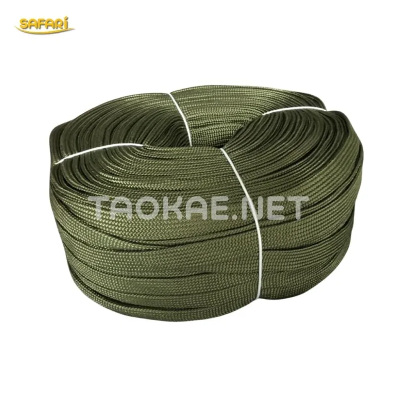 เชือกถักแบน-สีขี้ม้า