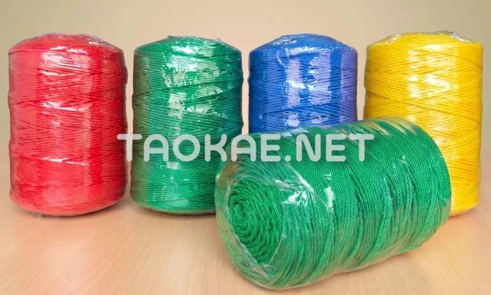 เชือกไนล่อนเส้นเล็กคละสี