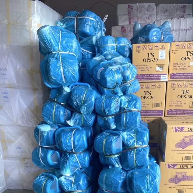 บัวรดน้ำ พลาสติก สีฟ้า ลายมงกร ราคาส่ง