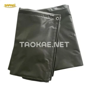 ผ้าใบคูนิล่อน ผ้าใบคลุมรถบรรทุก สีขี้ม้า กันแดดกันฝน 100%