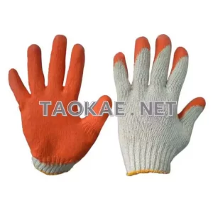 ถุงมือผ้าเคลือบยางพารา-1