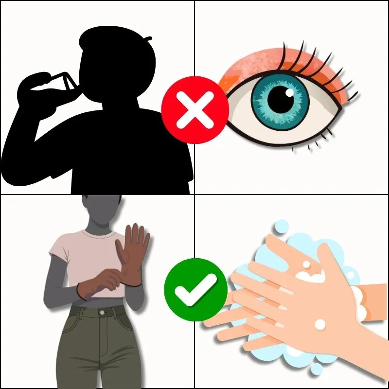 น้ำยาดันฝุ่น - คำเตือนในการใช้งาน