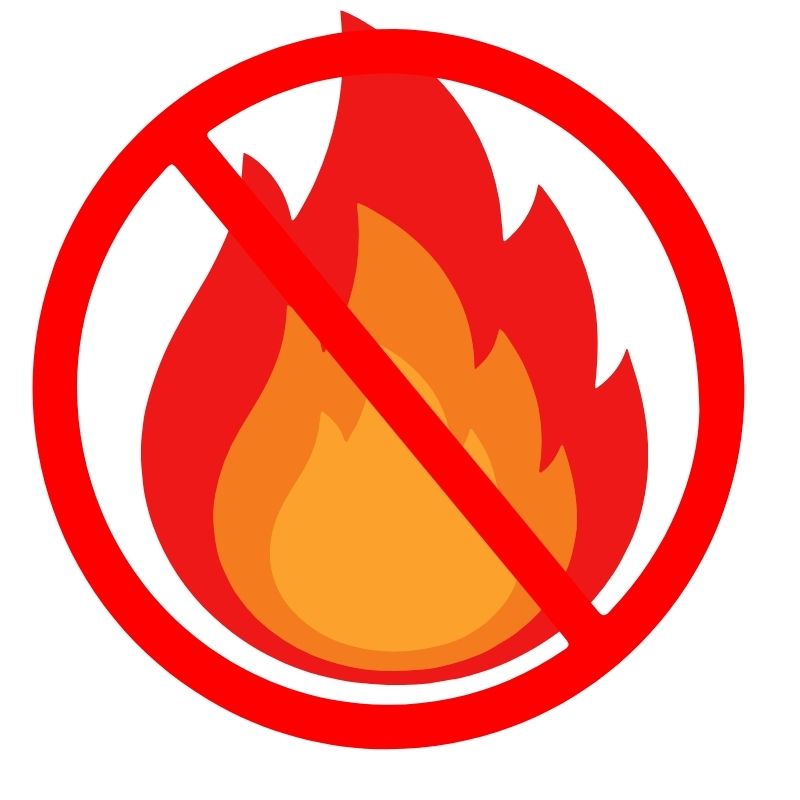 เก็บให้พ้นประกายไฟ และแหล่งความร้อน