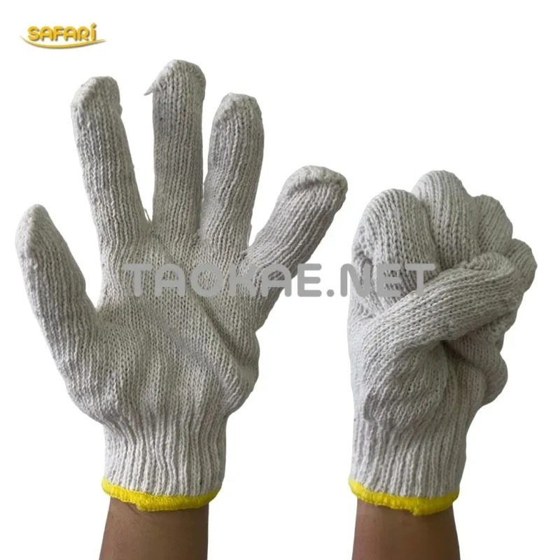 ถุงมือผ้าทอ สวมใส่สบาย ไม่อึดอัด