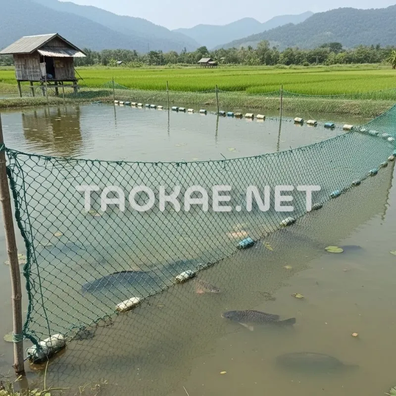 ตาข่ายอวนโปลี - ใช้ในงานประมง