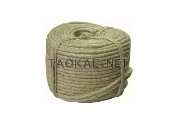 Large roll of manila rope