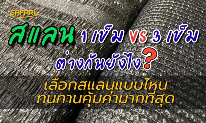 เลือกสแลนแบบไหนทน