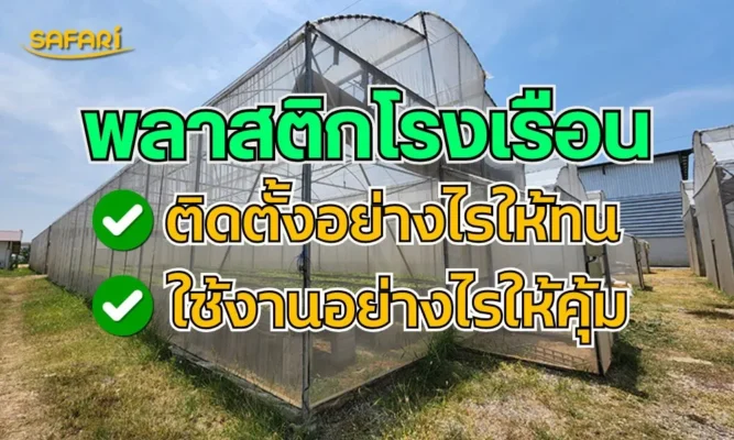 วิธีติดตั้งพลาสติกโรงเรือน