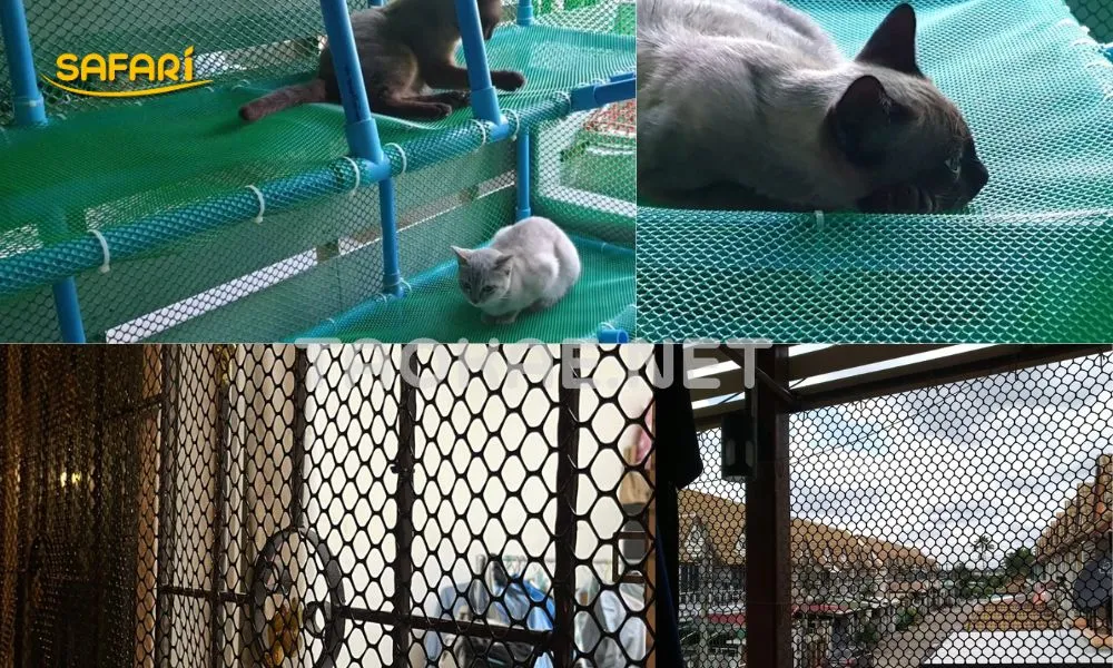 ไอเดียทำกรงแมวและตะแกรงกันนกพิราบ (ตา 12-15 มม.)