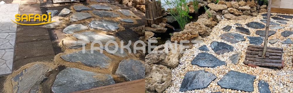 เทคนิครอง "ปูหินและทางเดิน" ป้องกันดินจม