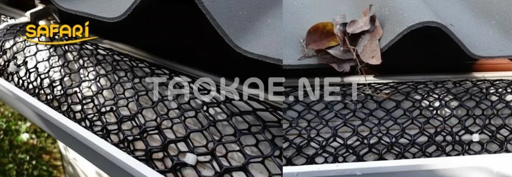 ตาข่ายพลาสติก ตะแกรงกันใบไม้สำหรับบ่อปลาและรางน้ำ