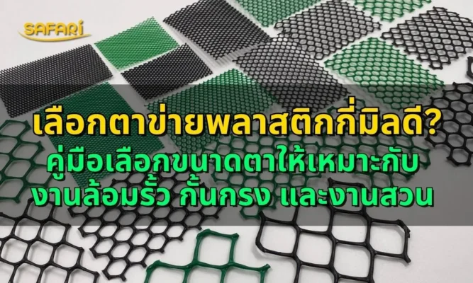 เลือกตาข่ายพลาสติกกี่มิลดี