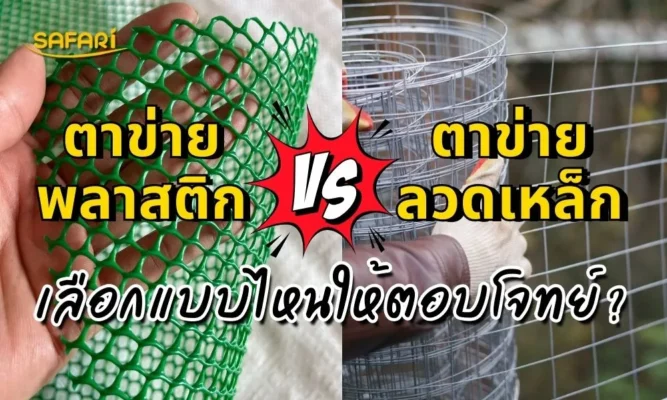 เลือกตาข่ายพลาสติก หรือ ตาข่ายลวดดี?