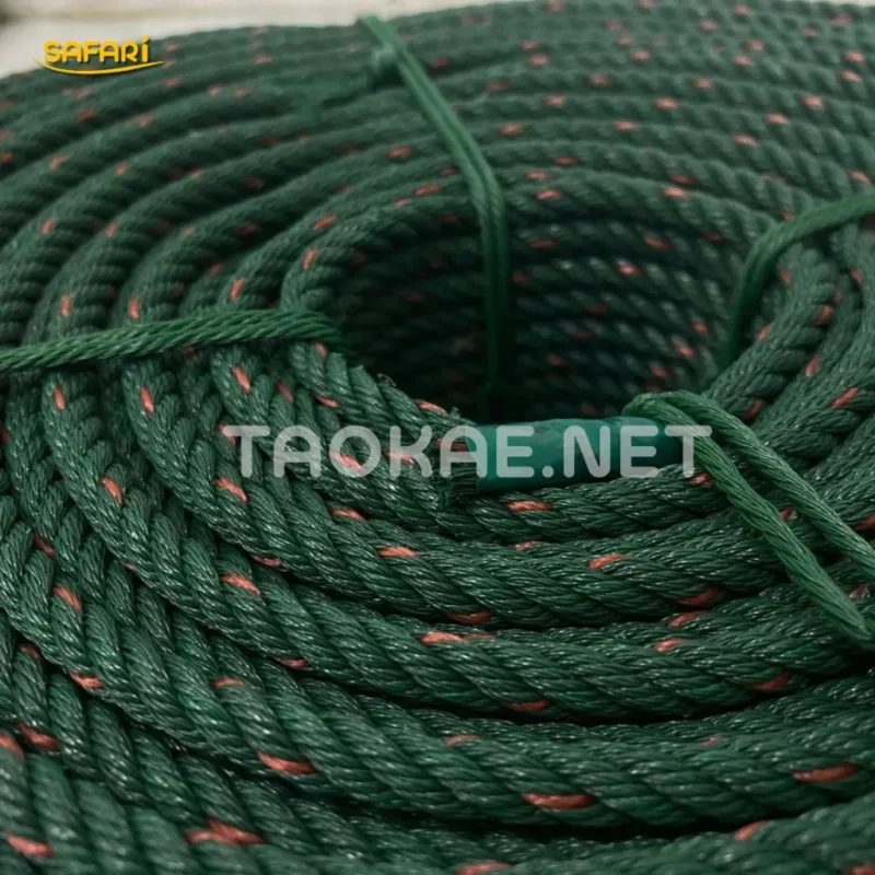 เชือกไนล่อนสีเขียวขี้ม้า