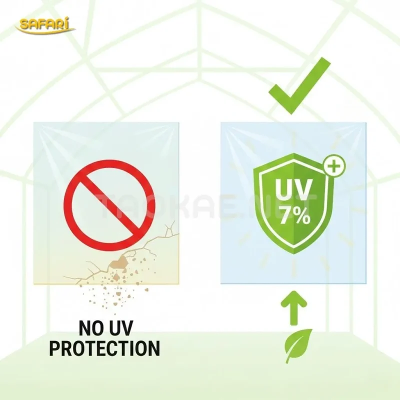 เลือกพลาสติกคลุมโรงเรือนที่มีสารกัน UV