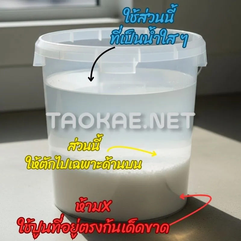 วิธีผสม (สูตรพื้นฐาน) - ตักไปใช้