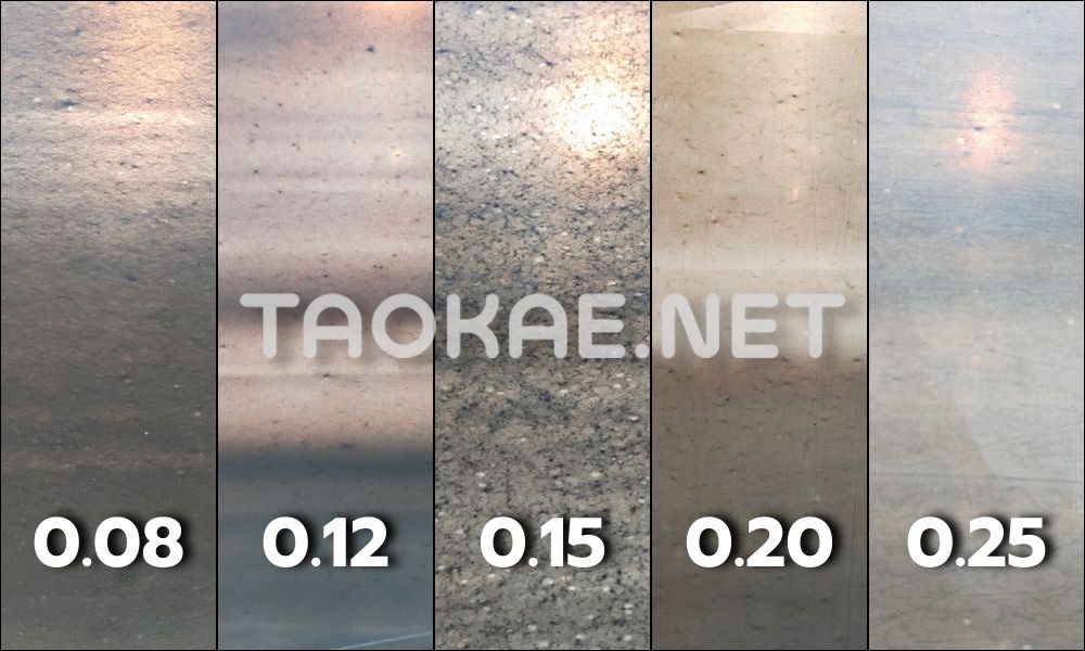 ความหนาของพลาสติกปูบ่อ