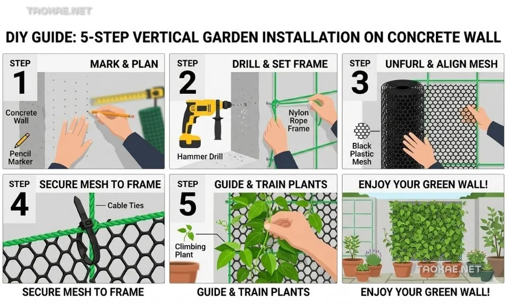 ตาข่ายพลาสติก - รั้วไม้เลื่อย2
