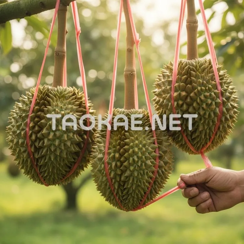 วิธีผูกเชือกโยงทุเรียน-3
