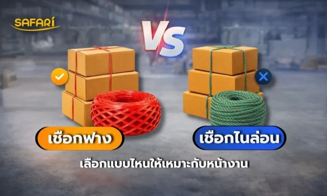เชือกฟาง vs เชือกไนล่อน