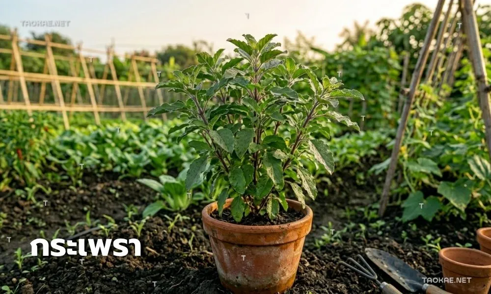 กระเพรา-พืชทนแล้ง