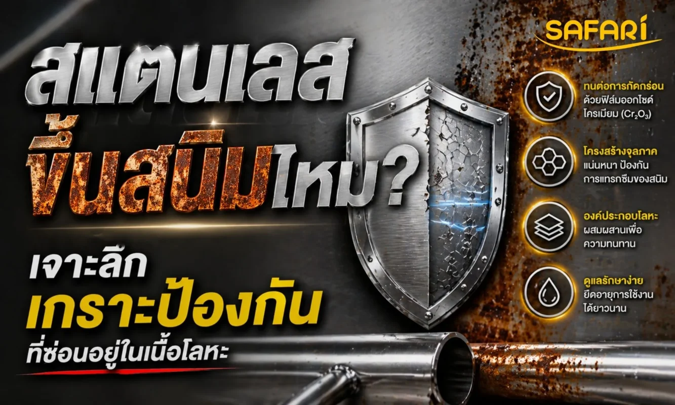 สแตนเลสขึ้นสนิมไหม เจาะลึกเกราะป้องกันที่ซ่อนอยู่ในเนื้อโลหะ TAOKAE